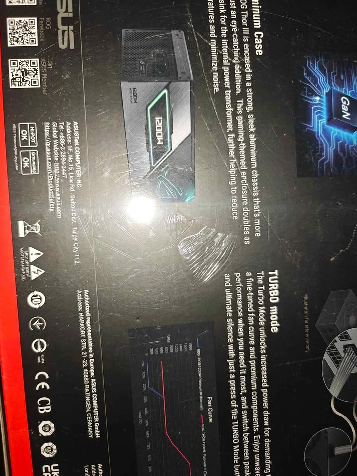 ASUS ROG THOR III 1200W Platinum Gaming PSU - photo 3