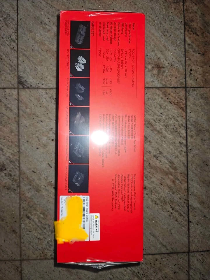 ASUS ROG THOR III 1200W Platinum Gaming PSU - photo 4