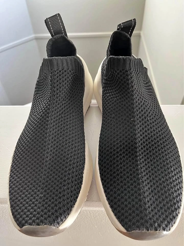 ZARA -Fabric Stretch Sock Black Sneakers- Size 6