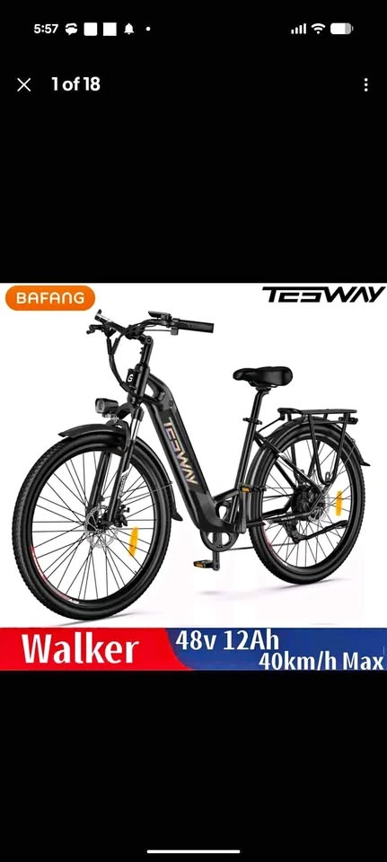 TESWAY Folding Electric Bike