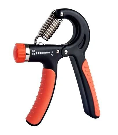Hand grip wrist strengthener with counter