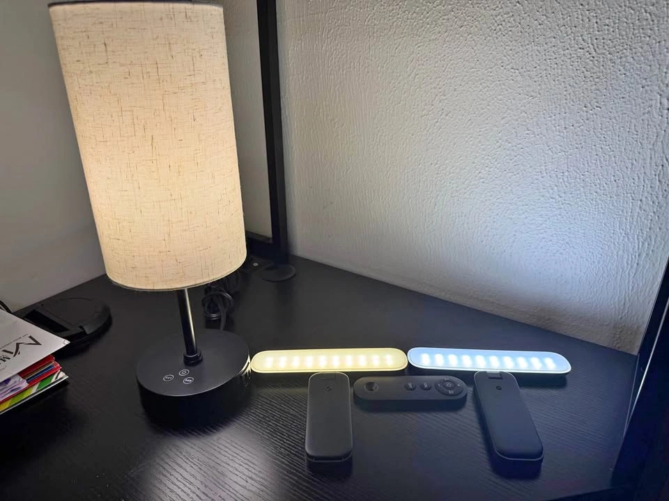 RGB Lamp with wall lights