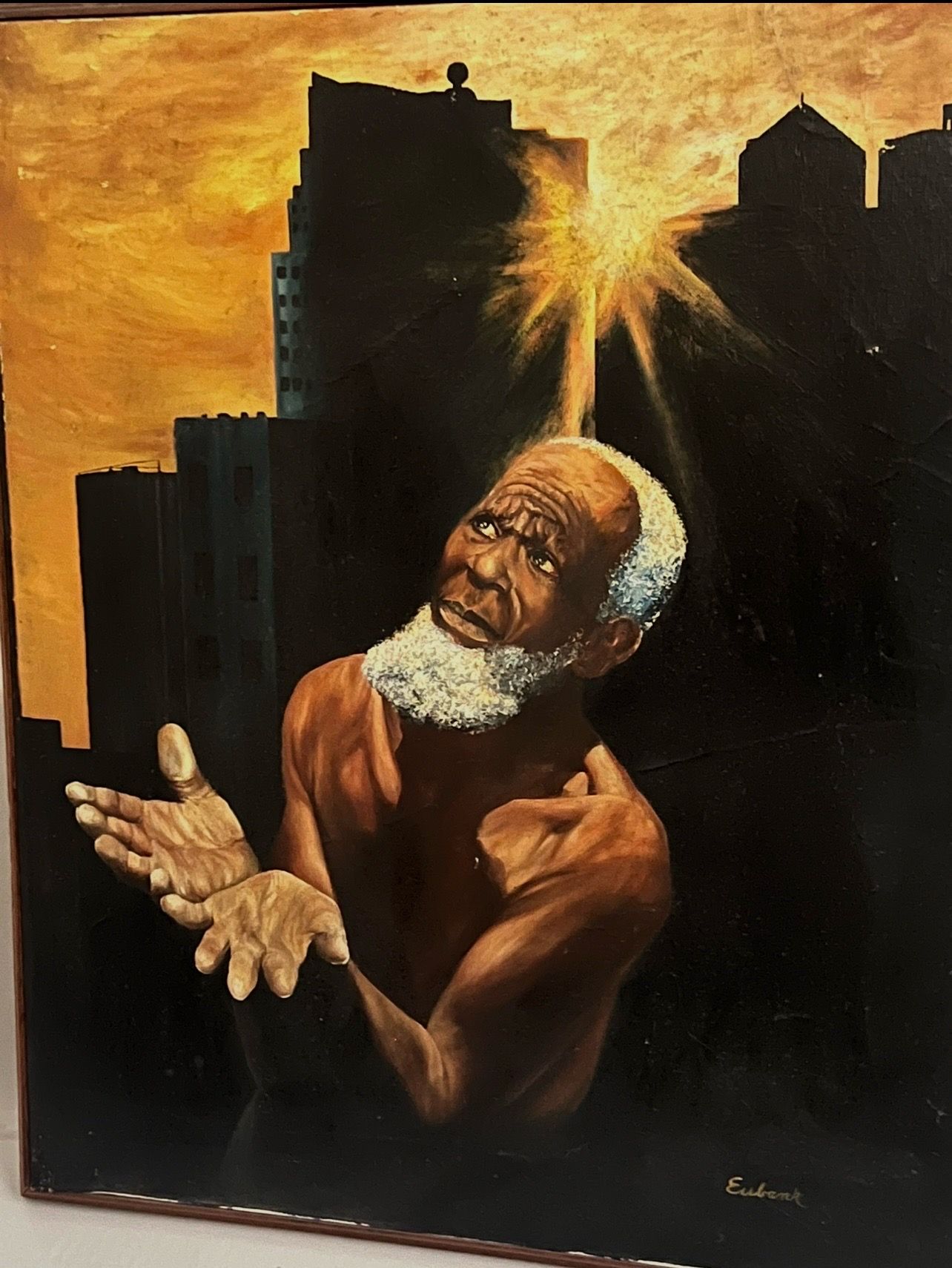 Original painting of Freedom’s Plea, signed Eubank 25⅔ x 31 1/4”