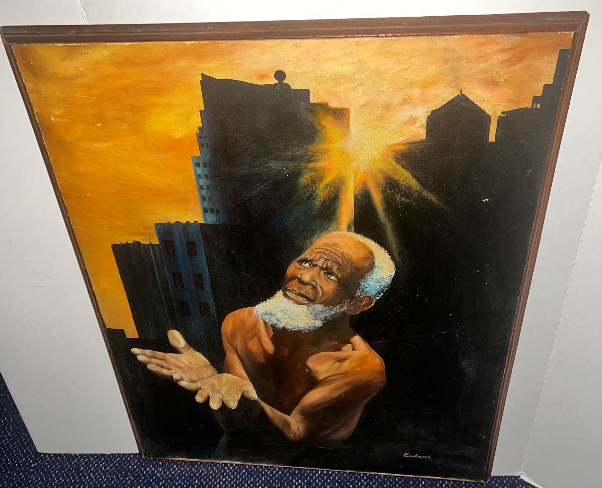 Original painting of Freedom’s Plea, signed Eubank 25⅔ x 31 1/4” - photo 2