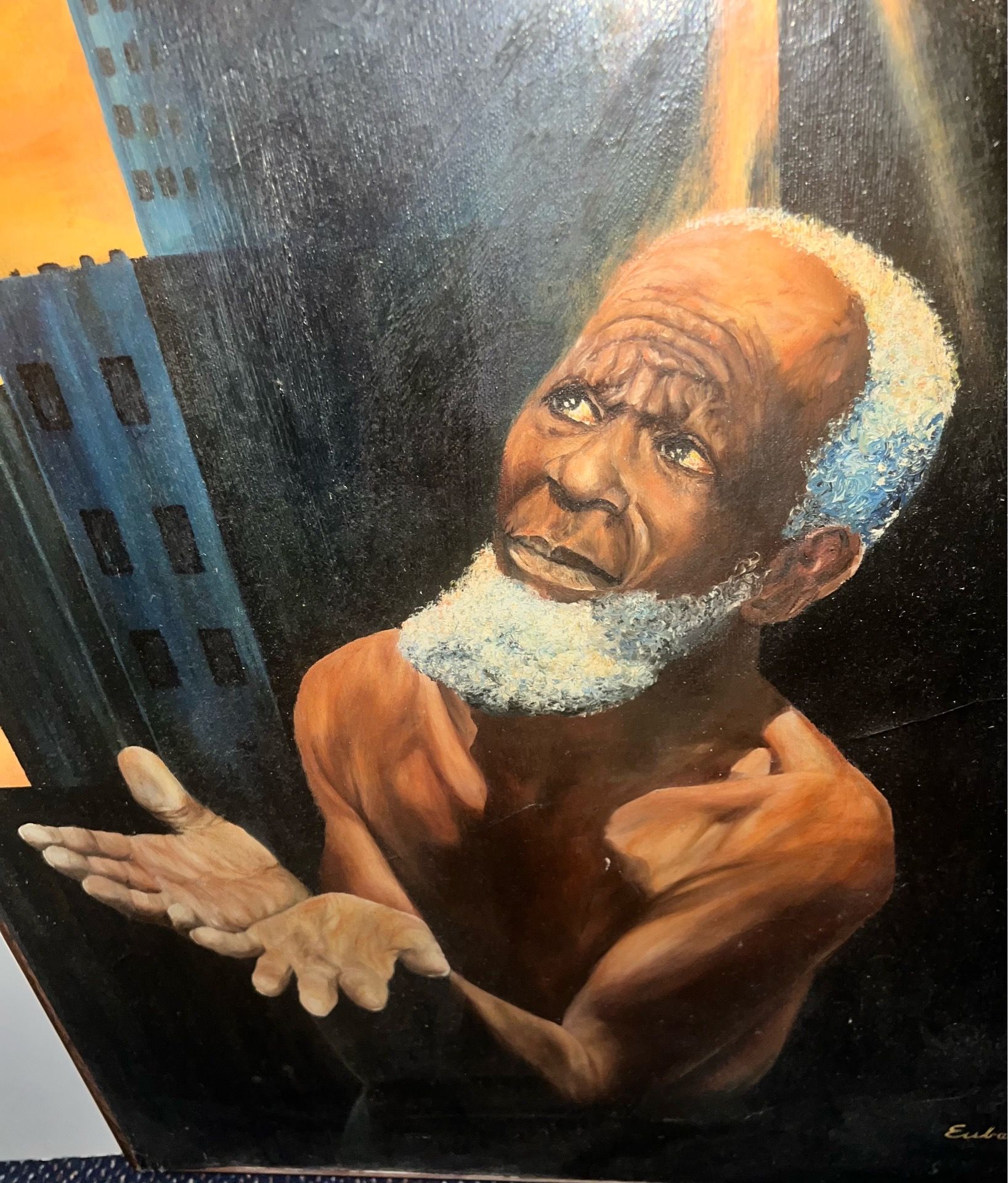 Original painting of Freedom’s Plea, signed Eubank 25⅔ x 31 1/4” - photo 3