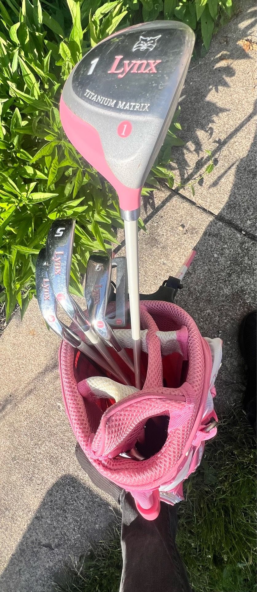 Lynx Junior Girl's 5-Club Golf Set with Stand Bag - photo 3