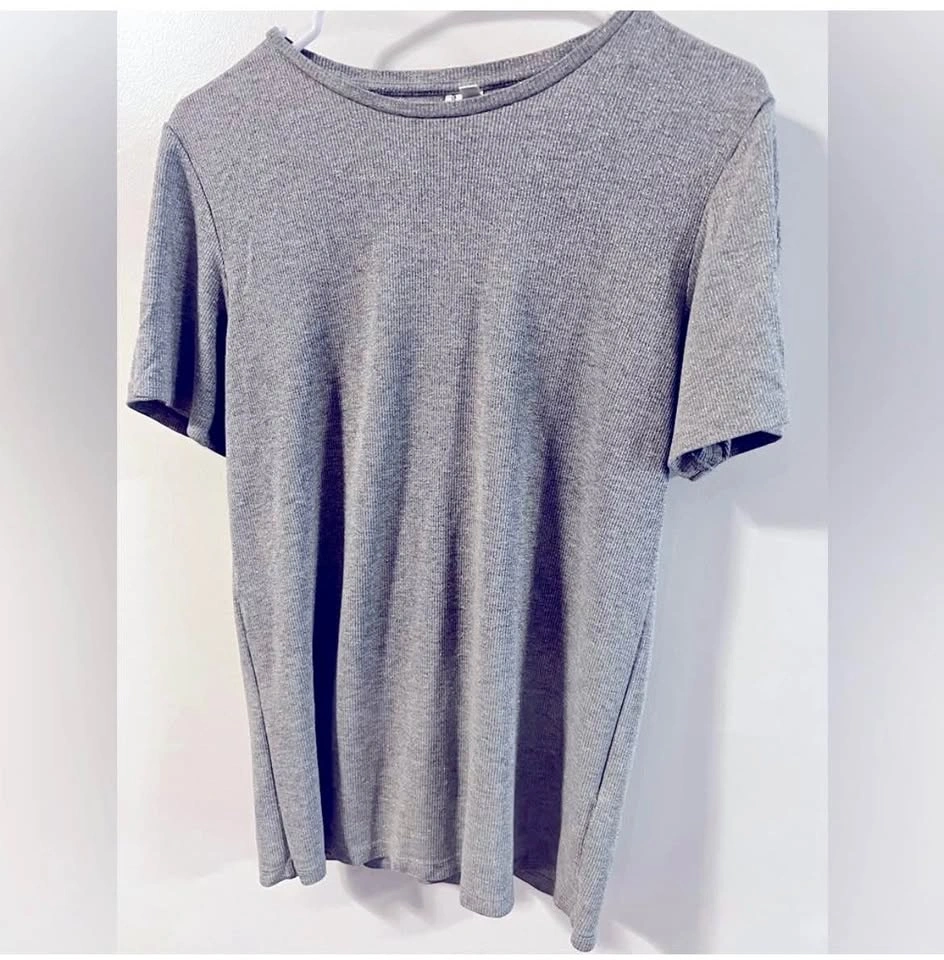 & other stories silver glitter tshirt