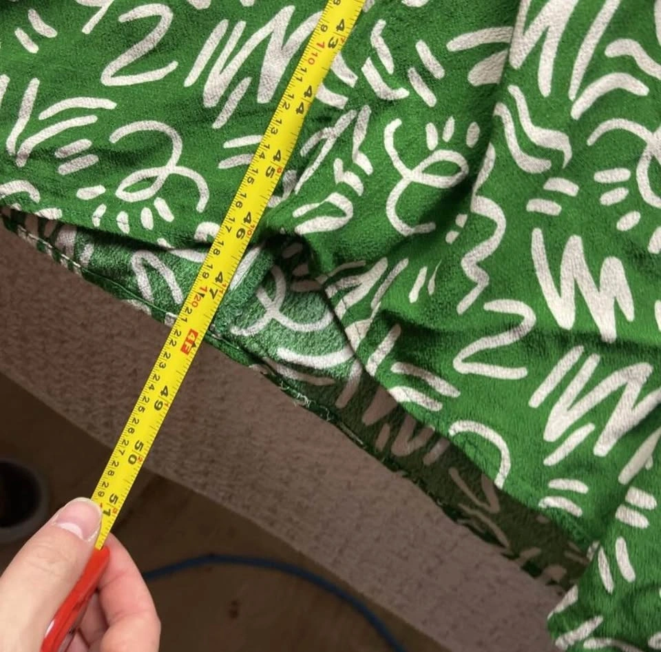 Zara green and white short sleeve midi dress - photo 4