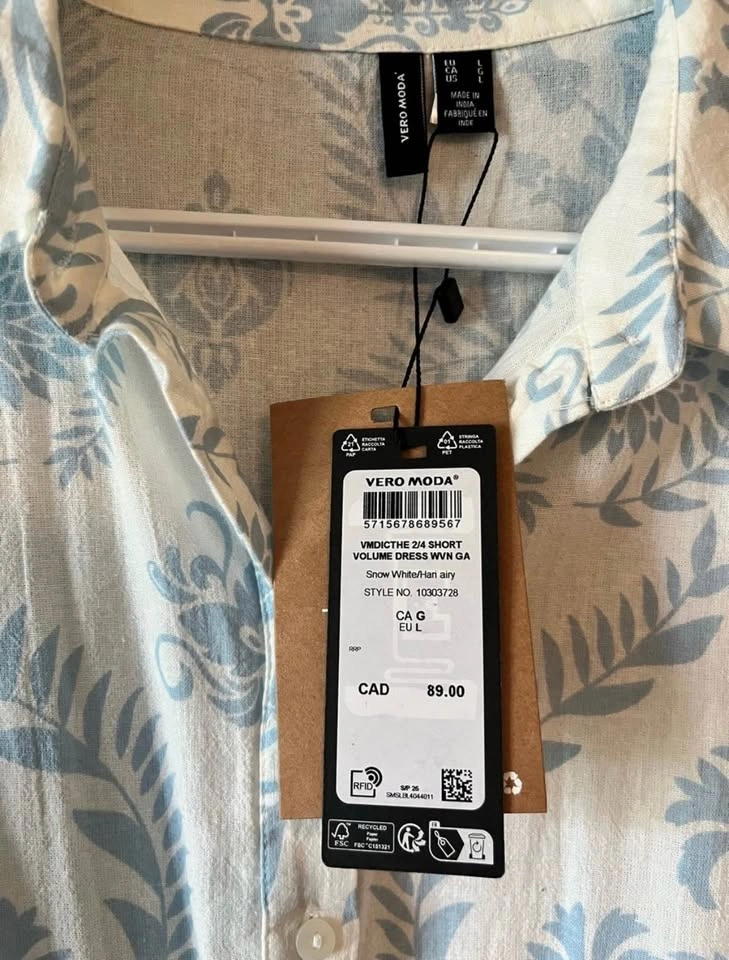 Vero moda mini dress - NEW- L - photo 5