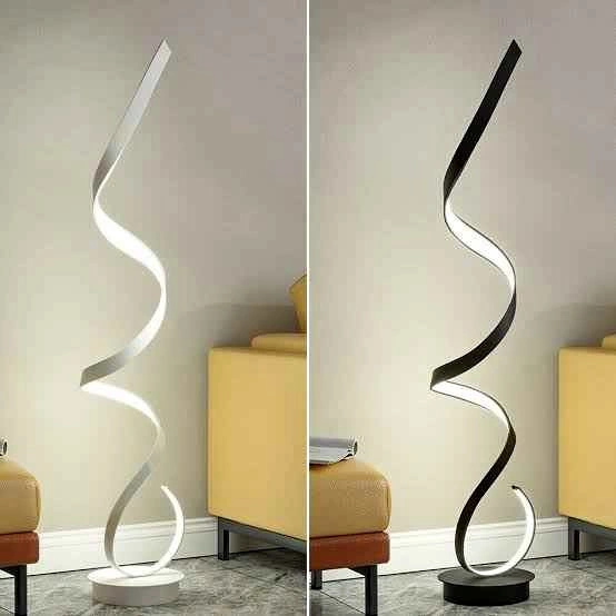 Modern LED Floor Lamps - Spiral & Circle Designs