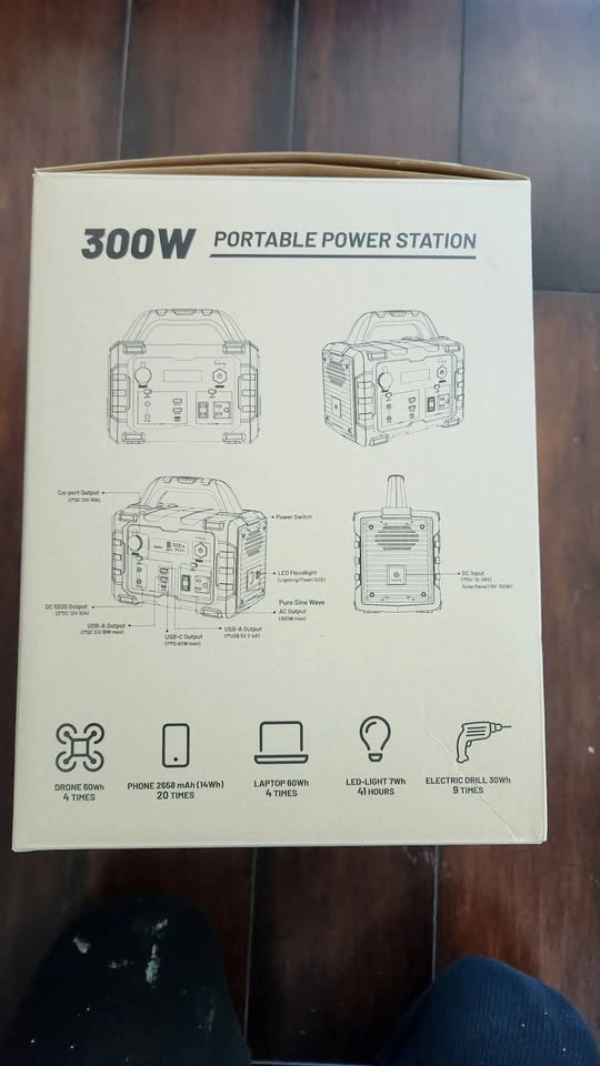 Portable power station inverter 300Wh - photo 2