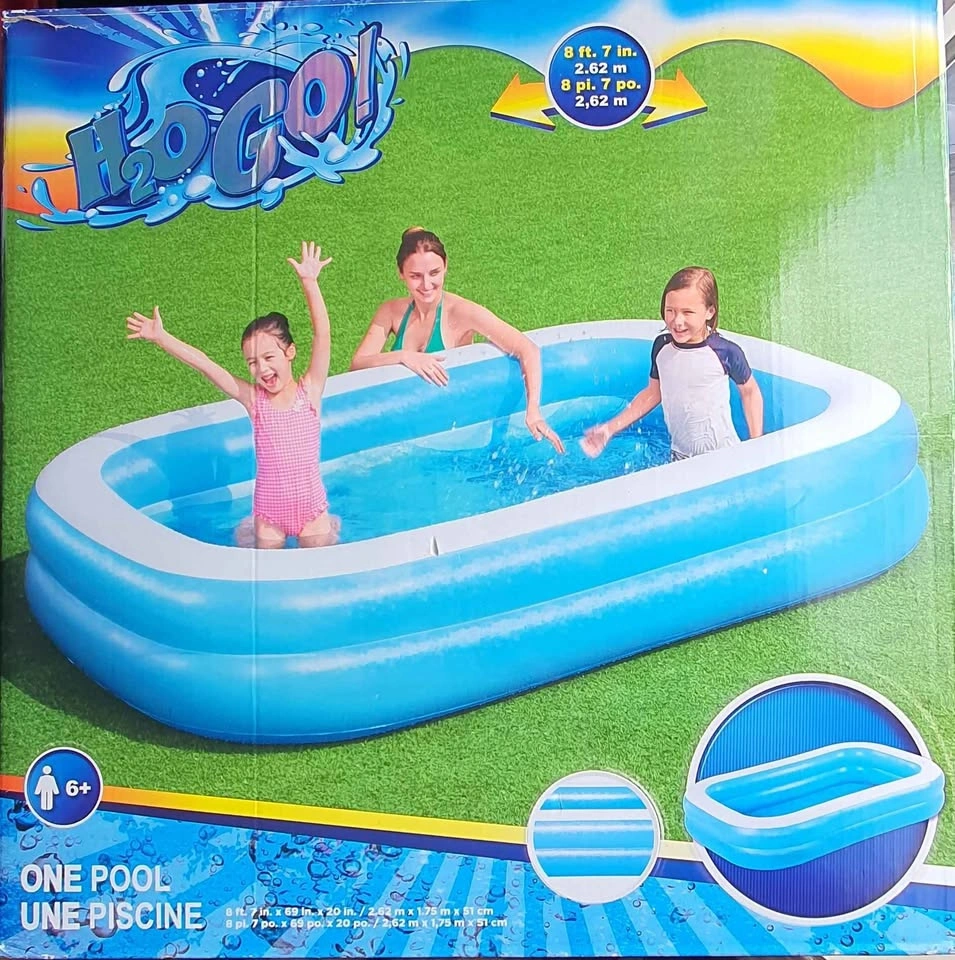 Bestway H2OGO! Blue Rectangular Inflatable Family Pool
