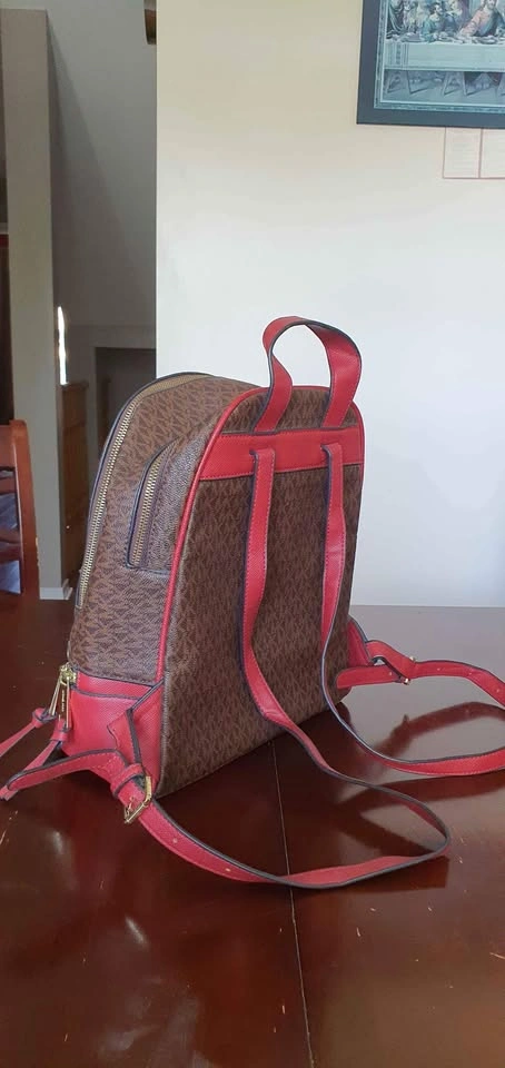 Michael Kors Rhea Medium Logo and Pebbled Leather Backpack - photo 2