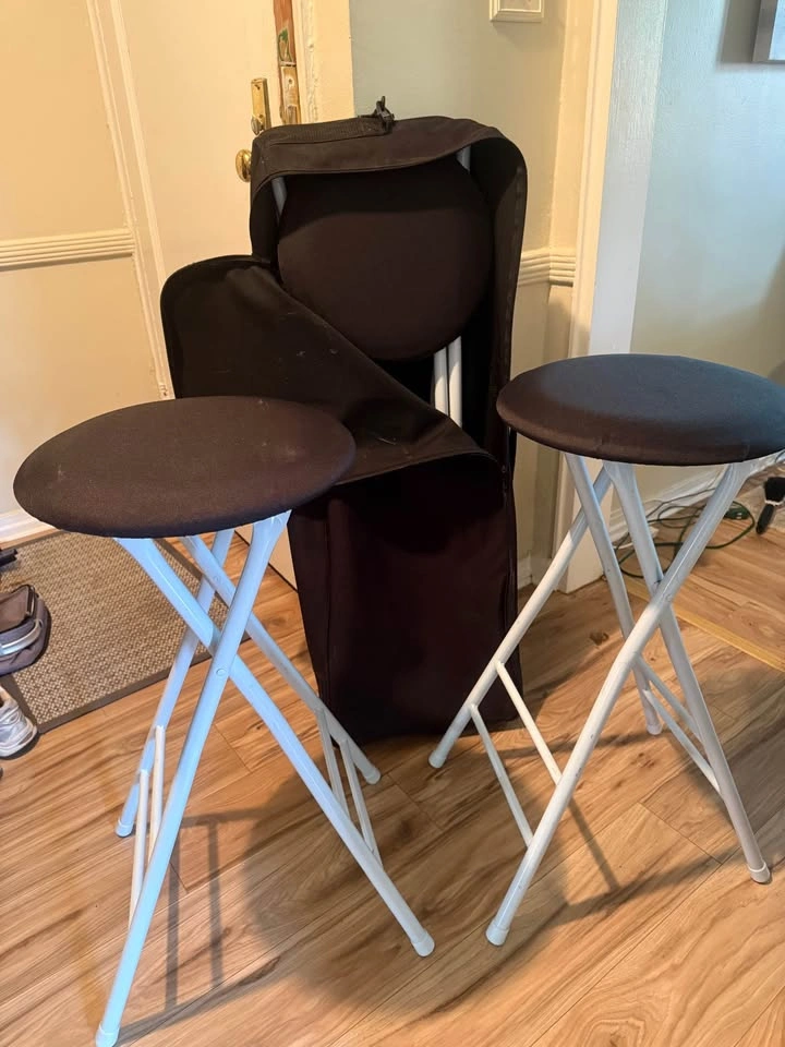 Round folding portable stools - photo 2