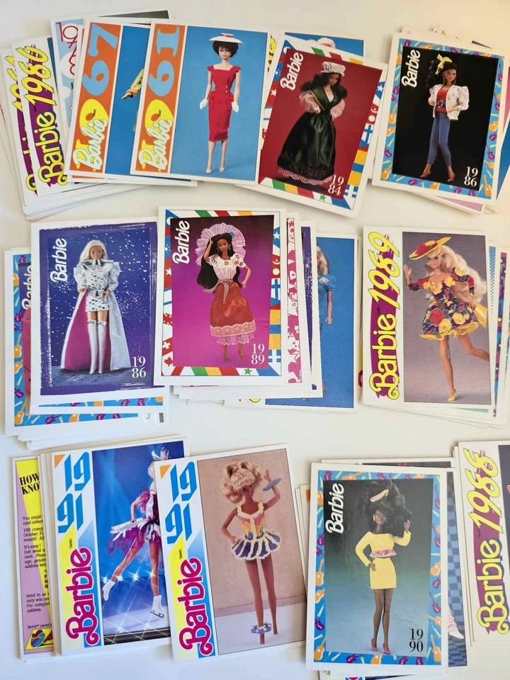 Vintage 90s Barbie Collector Trading Cards Lot