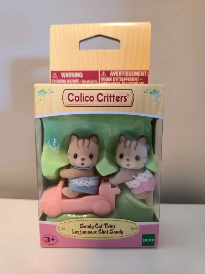 Calico Critters Sandy Cat Twins Toy NIB - photo 5
