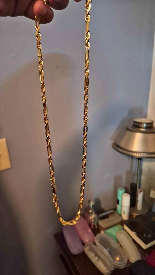 24inch 316L Stainless Steel 14k Gold Filled Milano Chain
