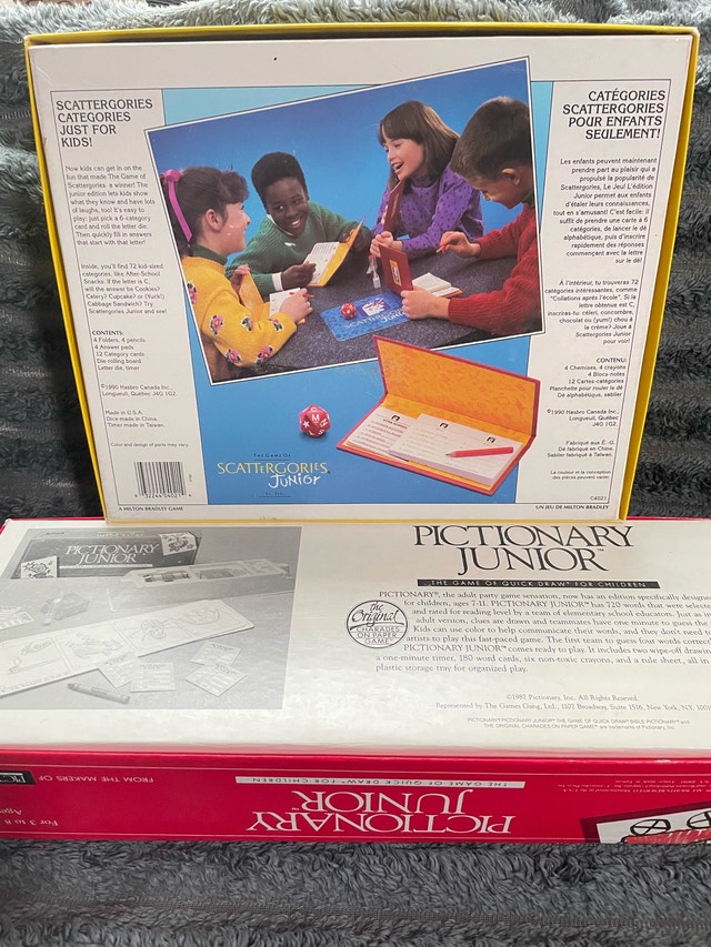 Vintage Game Duo - Scattergories Jr & Pictionary Jr - photo 2