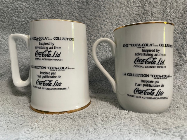 1980s Coca-Cola Porcelain Mugs (Official Licensed Canadian) - photo 2
