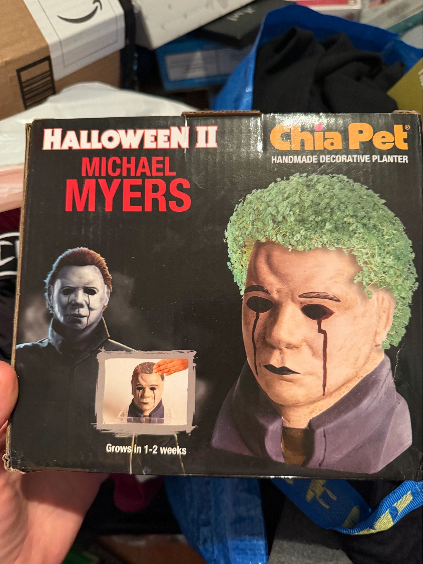 Chia Pet Michael Myers Halloween Handmade Small Multicolor Indoo - photo 3