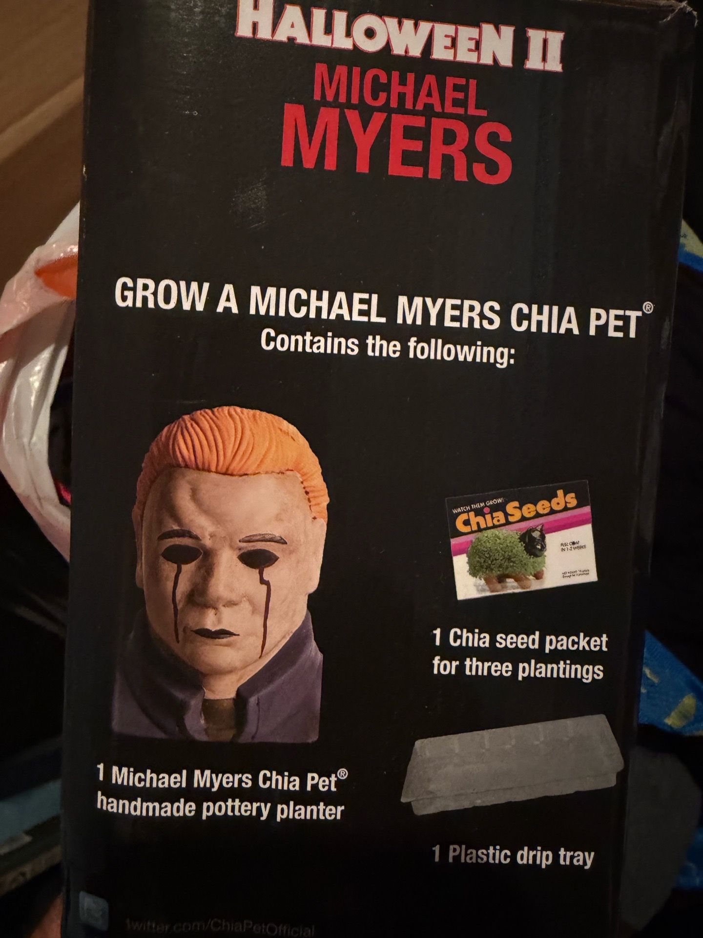 Chia Pet Michael Myers Halloween Handmade Small Multicolor Indoo - photo 4