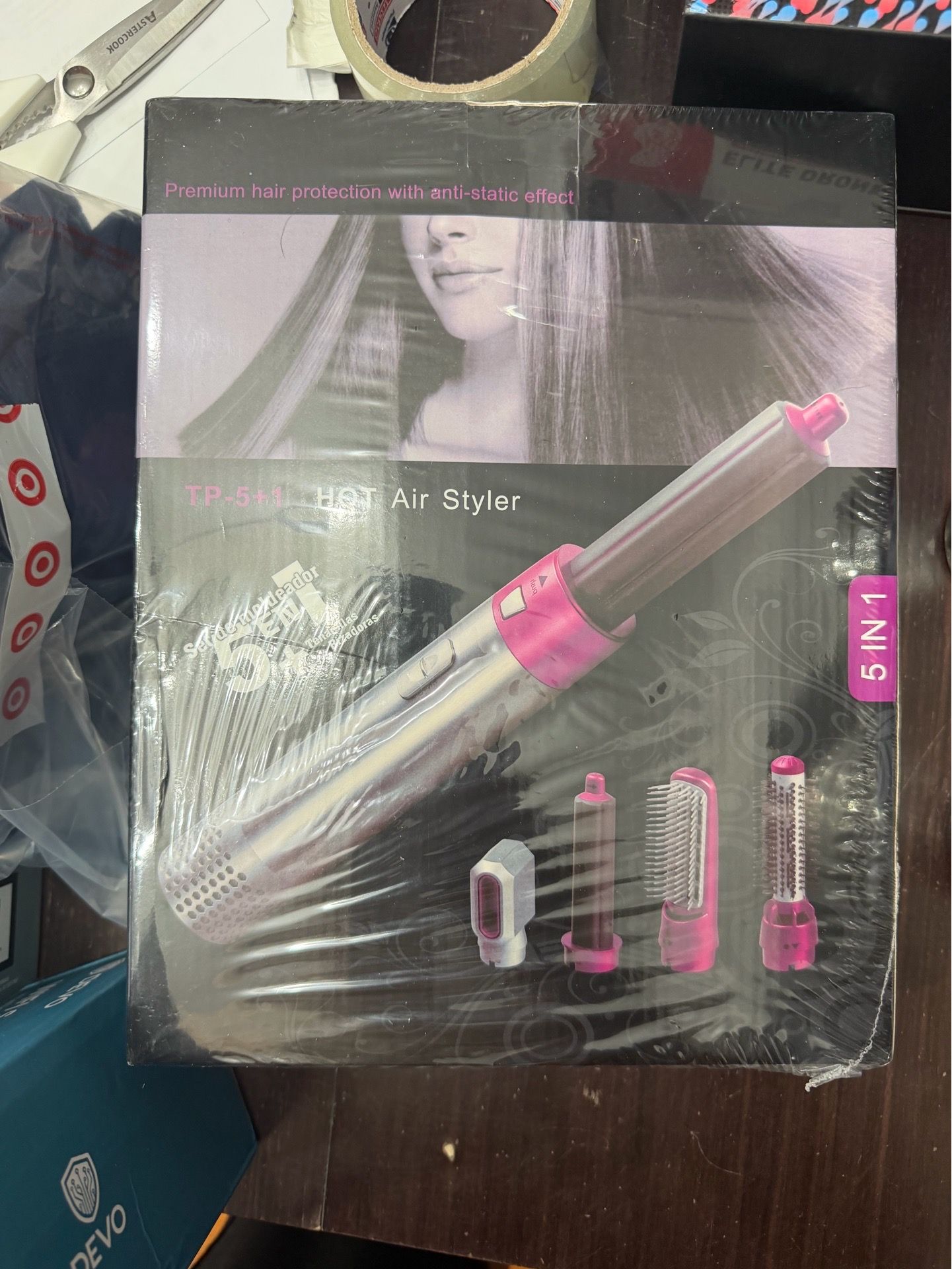 TP-5+1 Hot Air Styler 5-in-1 Attachments 1000W Pink - photo 2