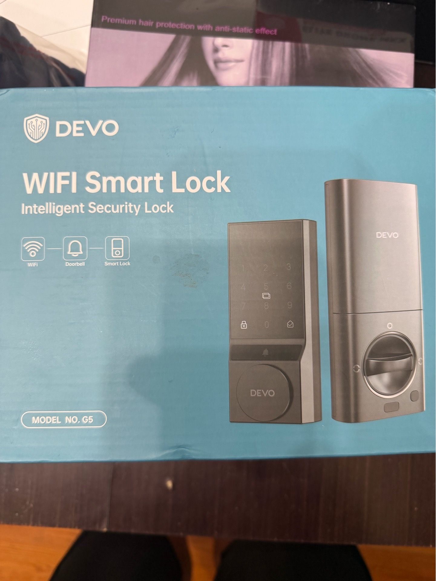 DEVO G5 Wi-Fi App Keypad Smart Door Lock, One-Time Code, Key/IC