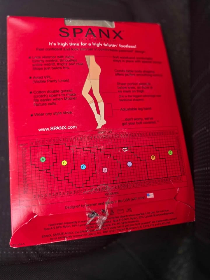 Vintage Spanx High-falutin' Footless Shaper Pantyhose Nude Size - photo 2