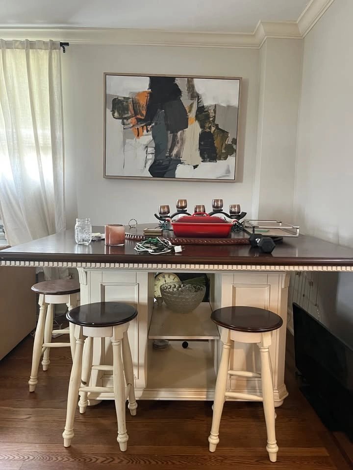 Wooden Kitchen Island Table with 6 Pieces - photo 2