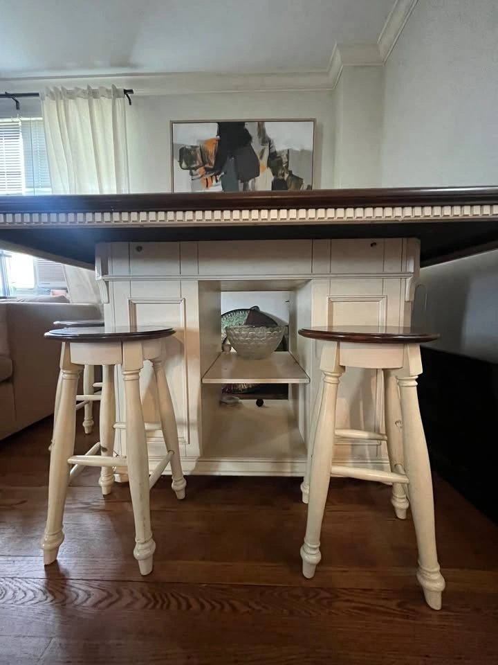 Wooden Kitchen Island Table with 6 Pieces - photo 4