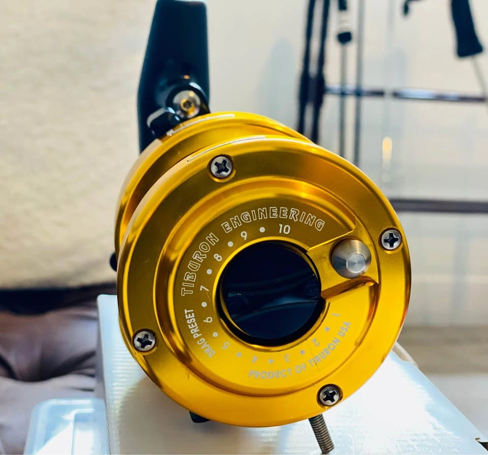 Tiburon Engineering Smart Shift Reel — Like New! RARE GOLD - photo 3