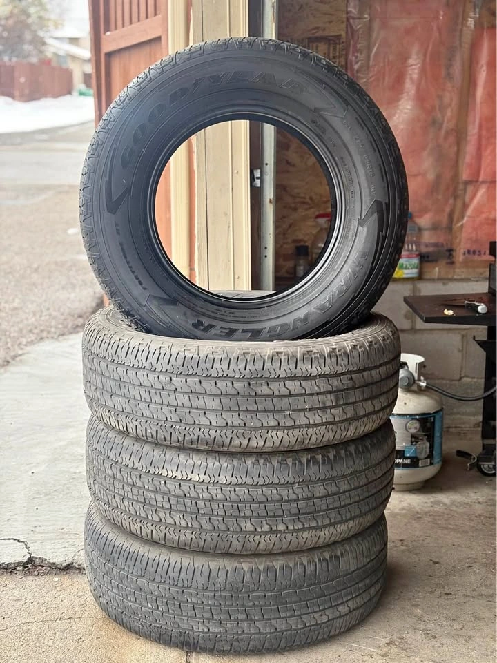 (4) 275/65R18 Goodyear Wrangler All Season Tires!