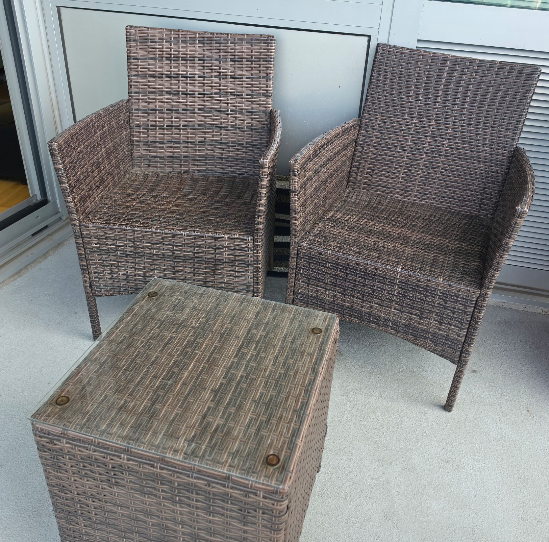 3-Piece Patio/Balcony Furniture Set – Excellent Condition