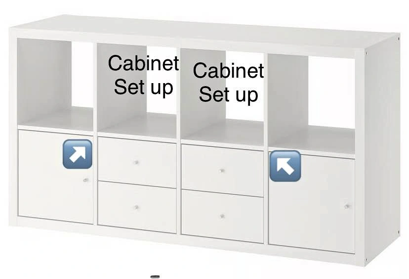 Brand new KALLAX Shelving Unit w/ Drawers & Cabinets / TV Stand