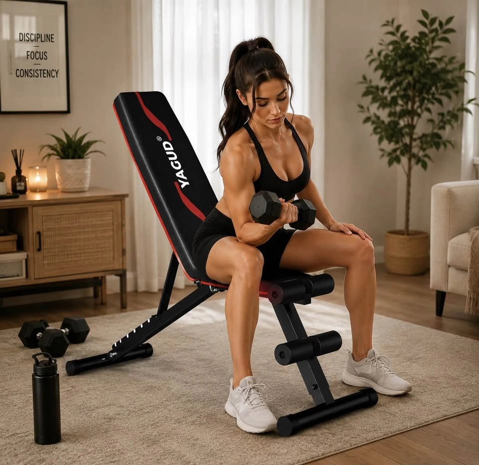 Adjustable Weight Bench for Home Gym – Foldable Workout Bench