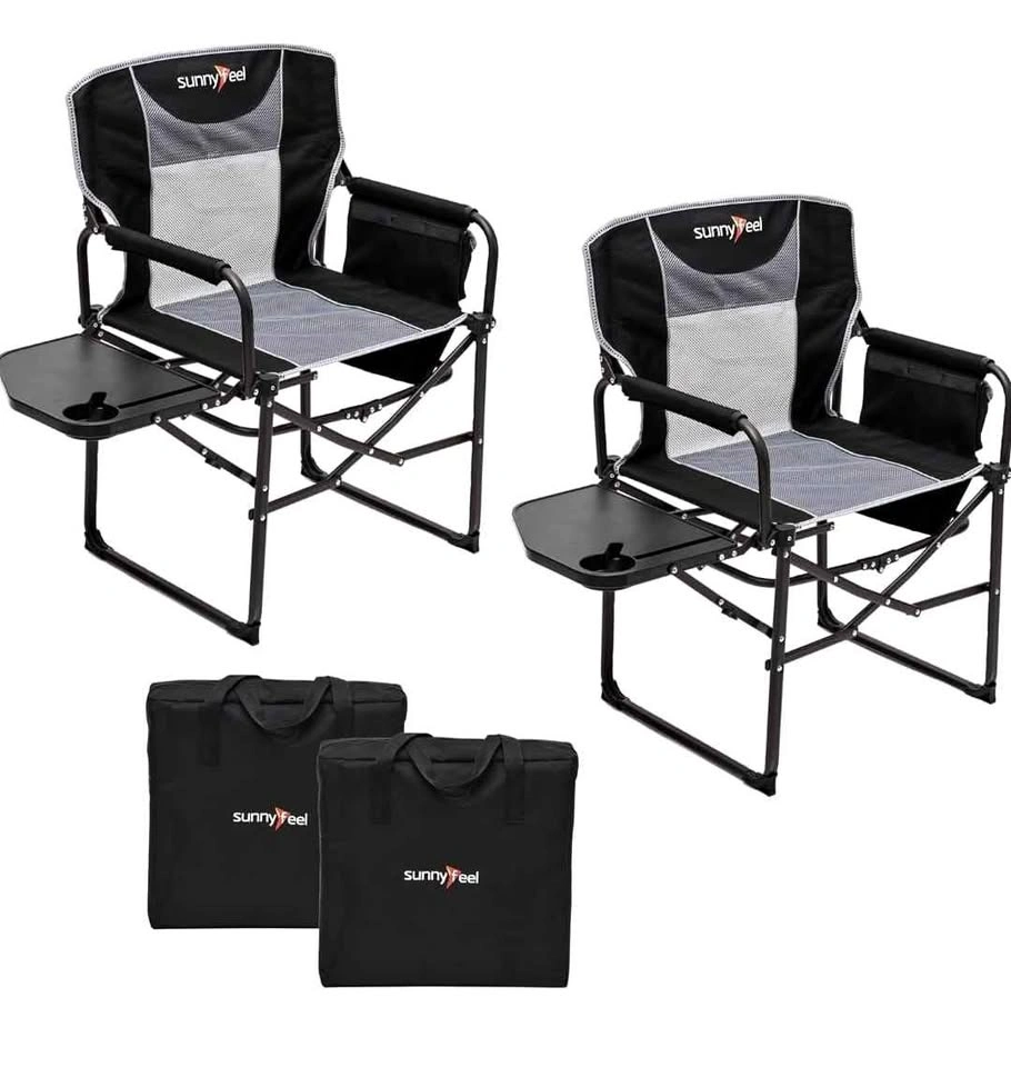 Brand new Pack of 2 SunnyFeel Camping Directors Chairs