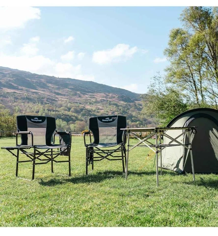 Brand new Pack of 2 SunnyFeel Camping Directors Chairs - photo 2
