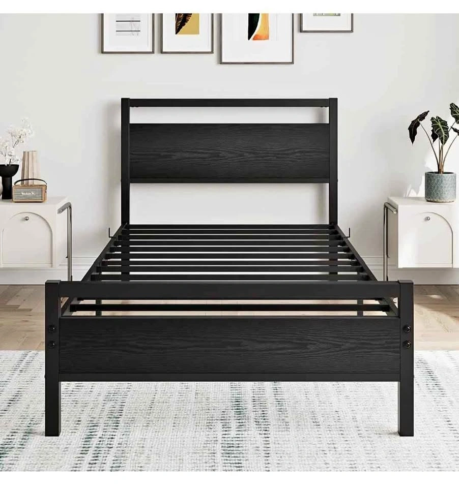 Brand new Twin Bed Frame with Wooden Headboard