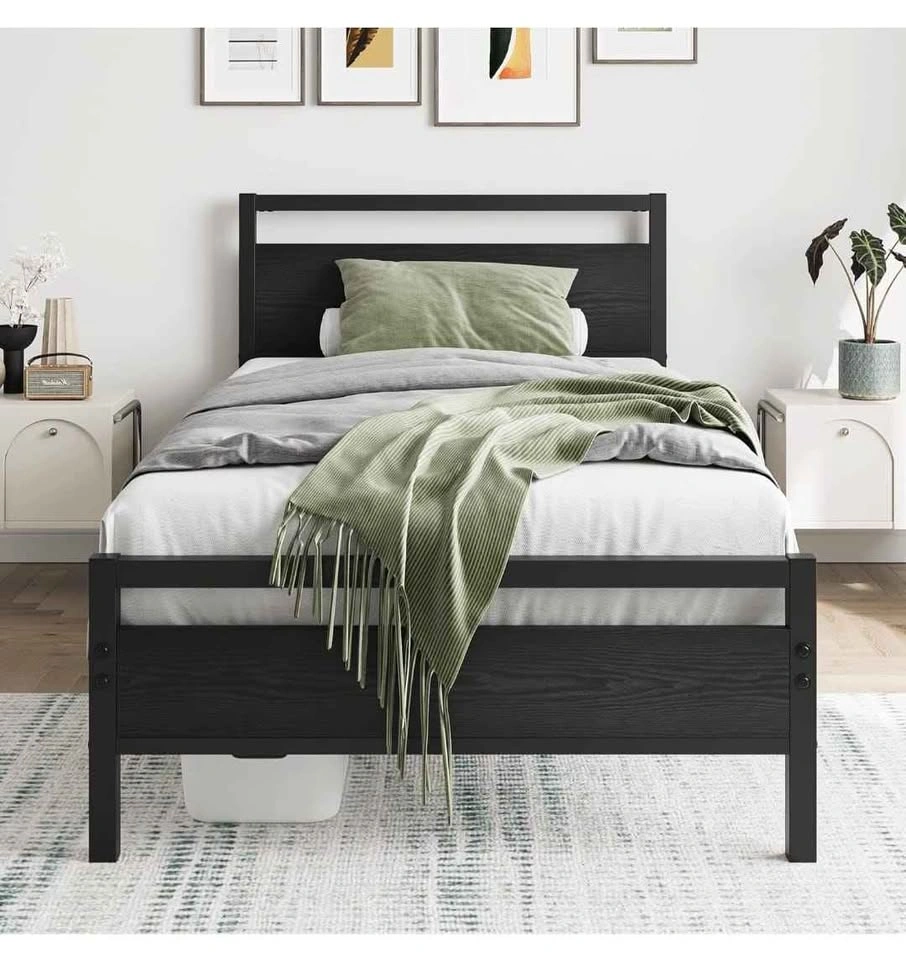 Brand new Twin Bed Frame with Wooden Headboard - photo 3