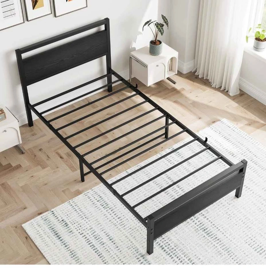 Brand new Twin Bed Frame with Wooden Headboard - photo 4