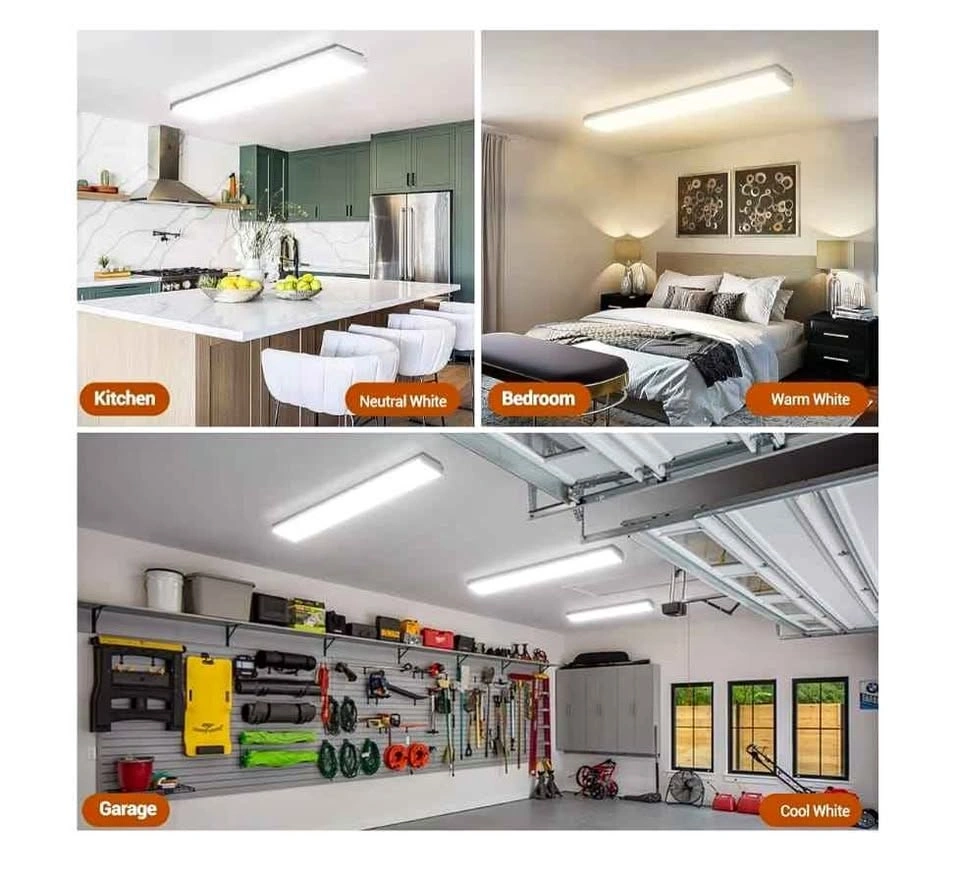 Dimmable 4FT LED Wraparound Light 4-Pack