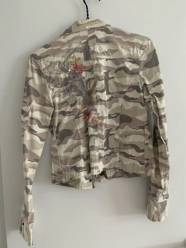 Distressed Camouflage Moto Jacket - photo 2