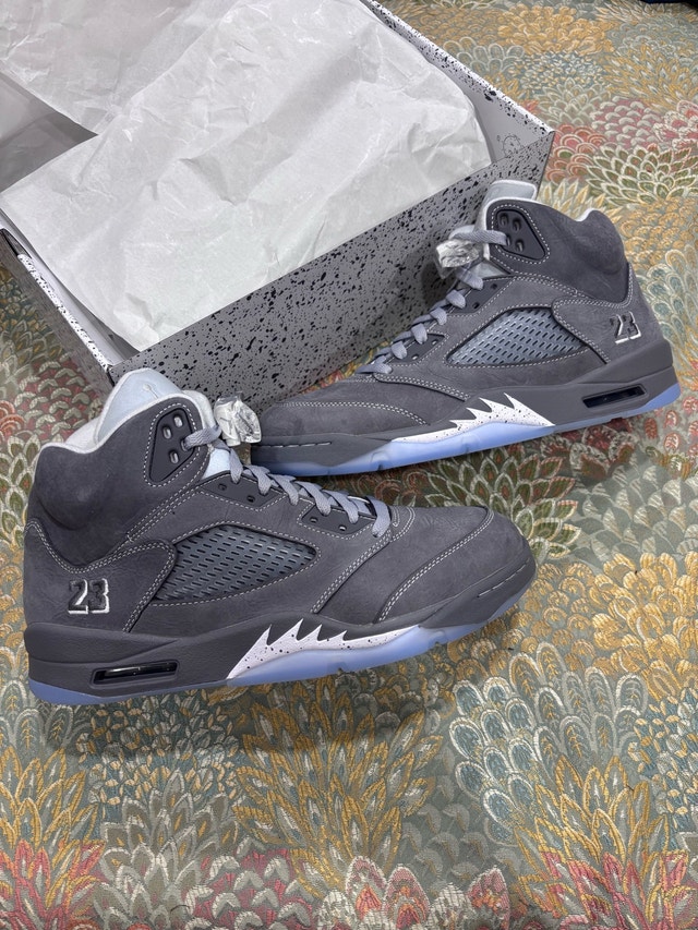 jordan 5 wolf grey - size 10.5