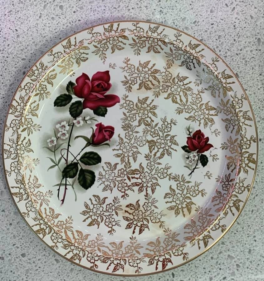 Vintage Ceramic Cake Plate & Server - photo 2