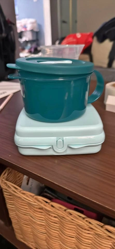 Tupperware Crystalwave Mug and Container Sets - 3 Available