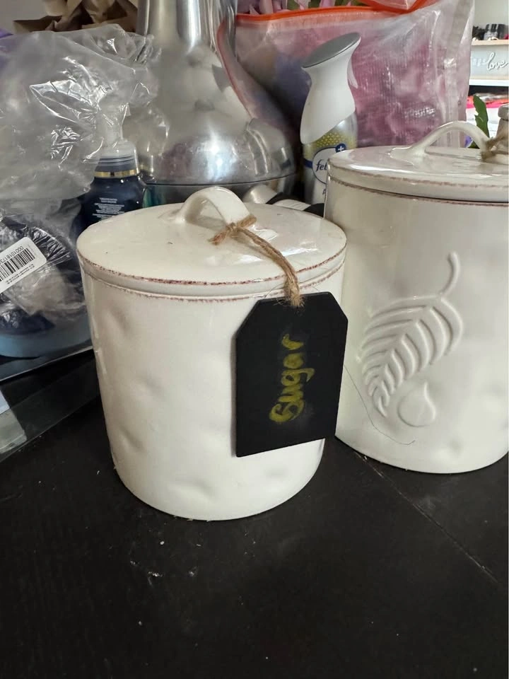 Melaleuca ceramic canisters - photo 2