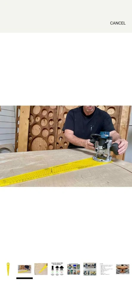 Jasper 390 XLC Precision Circle Cutter Router Jig - photo 2