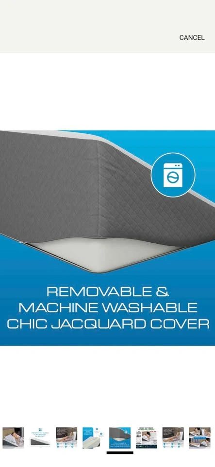 Kӧlbs Bed Wedge Pillow with Memory Foam Top (7.5" Height) - photo 5