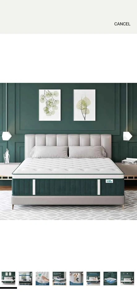 Queen Mattress 12 Inch Hybrid Gel Memory Foam