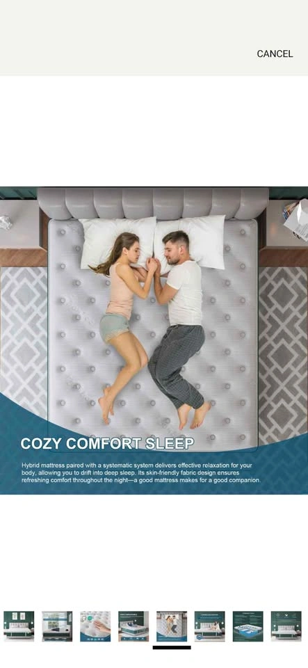 Queen Mattress 12 Inch Hybrid Gel Memory Foam - photo 5